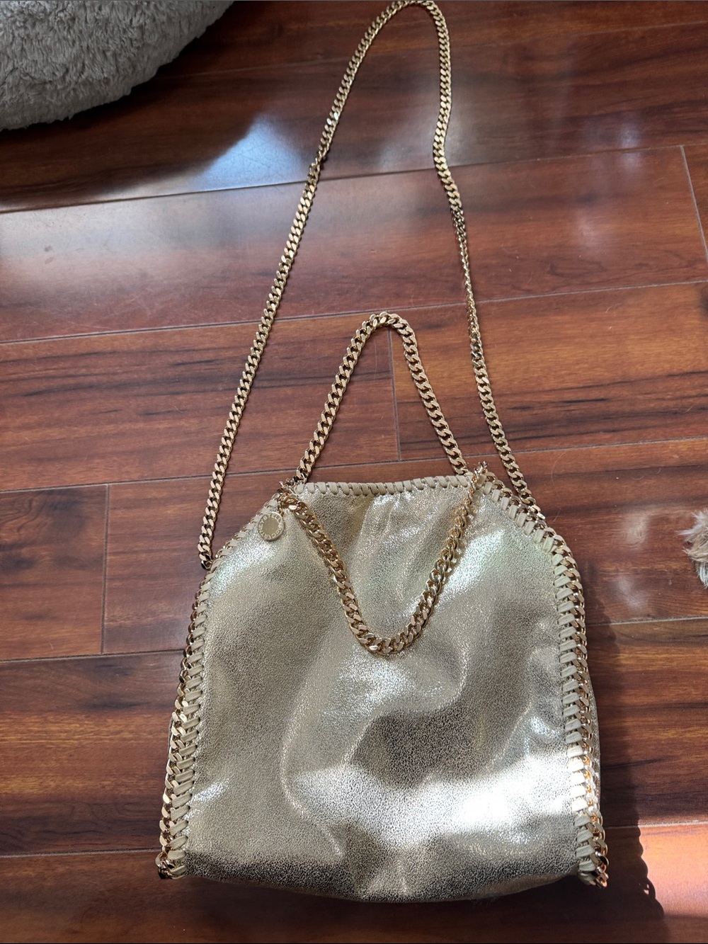 Good w/Gold Chain-Trim Shoulder Bag - Women